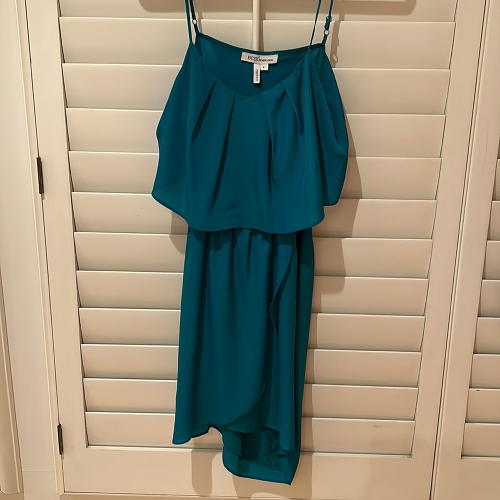 Backless Turquoise Dress